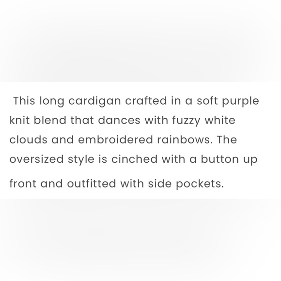 EUC Unique Vintage rainbow cardigan. XS/S - Picture 4 of 4